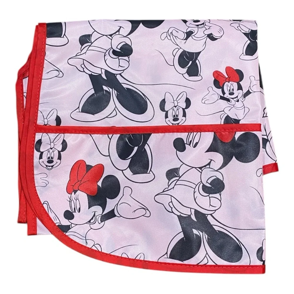 Lot of 2 Disney Baby x Bumkins Minnie Mouse Waterproof Junior Bibs 1-3T